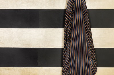 Lot 312 - An indigo-dyed wool and cotton textile