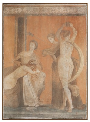 Lot 346 - A printed fresco-style panel