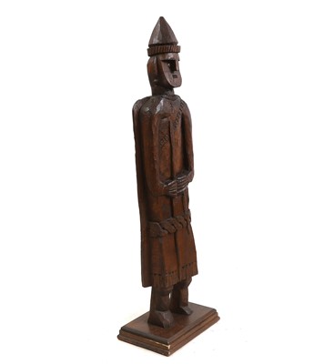 Lot 420 - A carved wood figure
