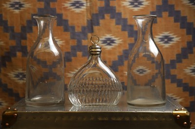 Lot 635 - An Art Deco Gourd Style Fluted Glass Decanter