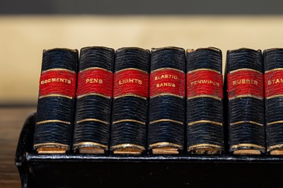 Lot 250 - A leather desk tidy