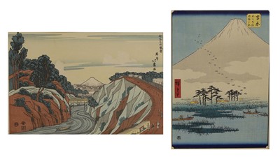 Lot 195 - Two Japanese woodblock prints