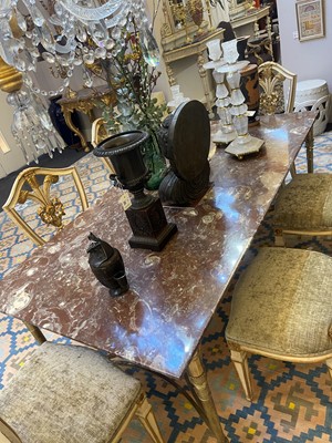 Lot 41 - A neoclassical gilt-bronze dining table