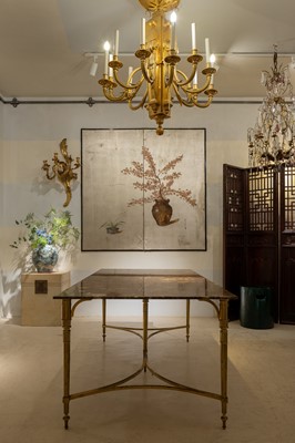 Lot 41 - A neoclassical gilt-bronze dining table