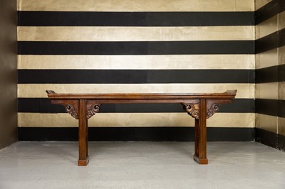 Lot 354 - An elm altar table