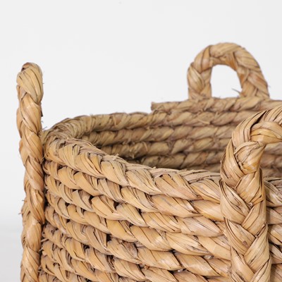 Lot 6 - A wicker log basket