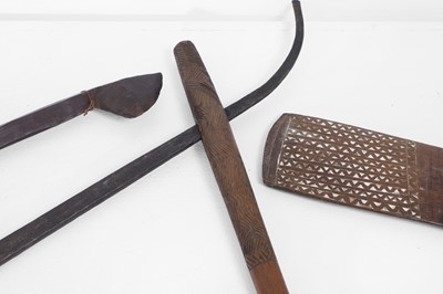 Lot 381 - A carved redwood club