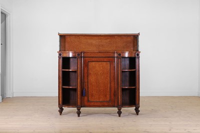 Lot 381 - A George IV amboyna side cabinet