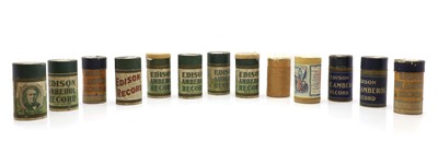 Lot 289A - Thirteen various phonograph cylinders