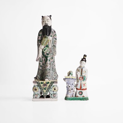 Lot 529 - A Chinese porcelain figure