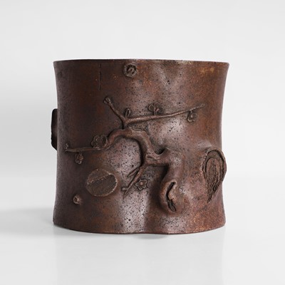 Lot 538 - A Chinese stoneware brush pot