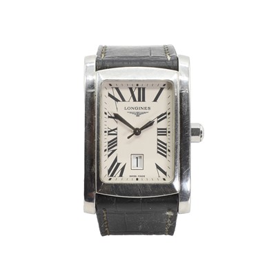 Lot 434 - A stainless steel Longines Dolce Vita quartz strap watch