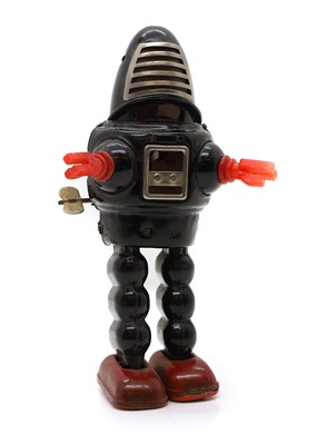 Lot 396 - A tinplate Forbidden Planet Robby the Robot mechanical toy