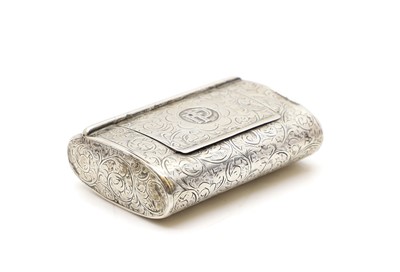 Lot 40 - A late Victorian silver snuff box