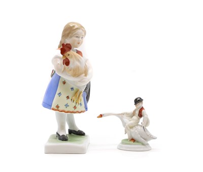 Lot 154 - Two Herend porcelain figures