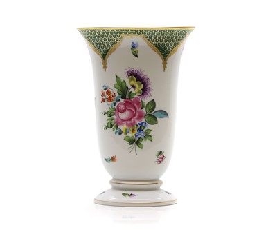 Lot 135 - A Herend porcelain vase