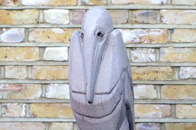 Lot 437 - An Art Deco salt-glazed pelican
