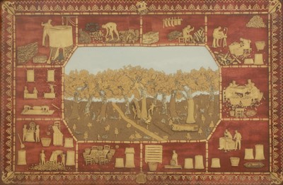Lot 263 - A cork picture or diorama