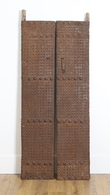 Lot 752 - A pair of iron-clad doors