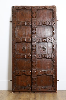 Lot 625 - A pair of hardwood doors