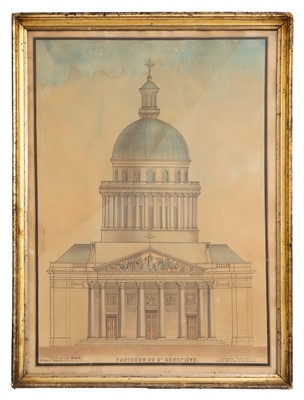 Lot 621 - An architectural drawing of the Parthenon du St Genevieve