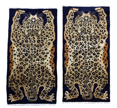Lot 505 - A pair of Tibetan wool rugs