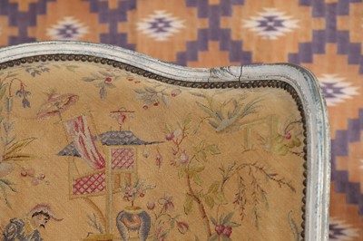 Lot 252 - A pair of Louis XVI-style painted beech bergères