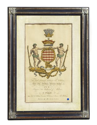 Lot 576 - An coloured engraving