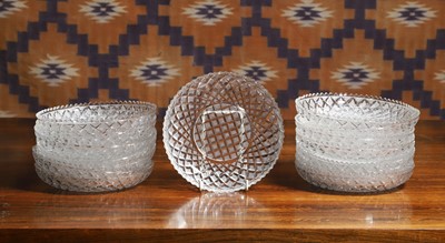 Lot 512 - A set of sixteen Regency cut glass serving dishes