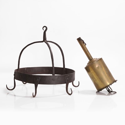 Lot 451 - A wrought-iron game hanger