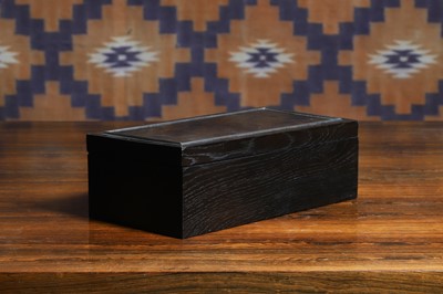 Lot 548 - An ebony and silver plated box
