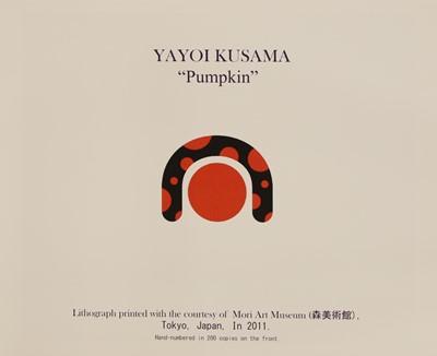Lot 46 - Yayoi Kusama (Japanese, b.1929)