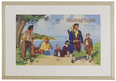 Lot 69 - A book cover design for 'Treasure Island' by R L Stephenson