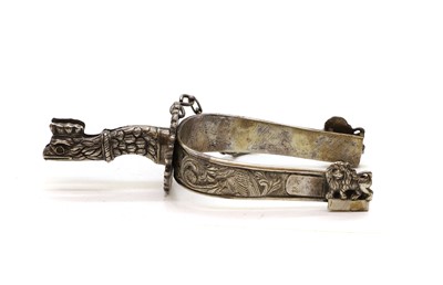 Lot 1A - A silver plated stirrup