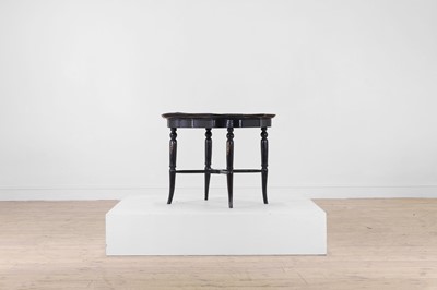 Lot 607 - A papier mâché tray-top occasional table