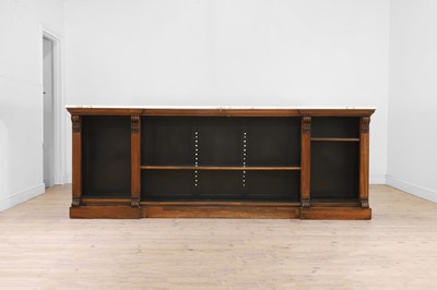 Lot 512 - A William IV rosewood low library bookcase