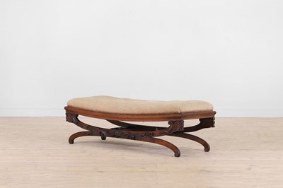 Lot 309 - A Victorian rosewood stool