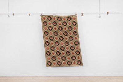 Lot 465 - A Victorian-style needlepoint rug