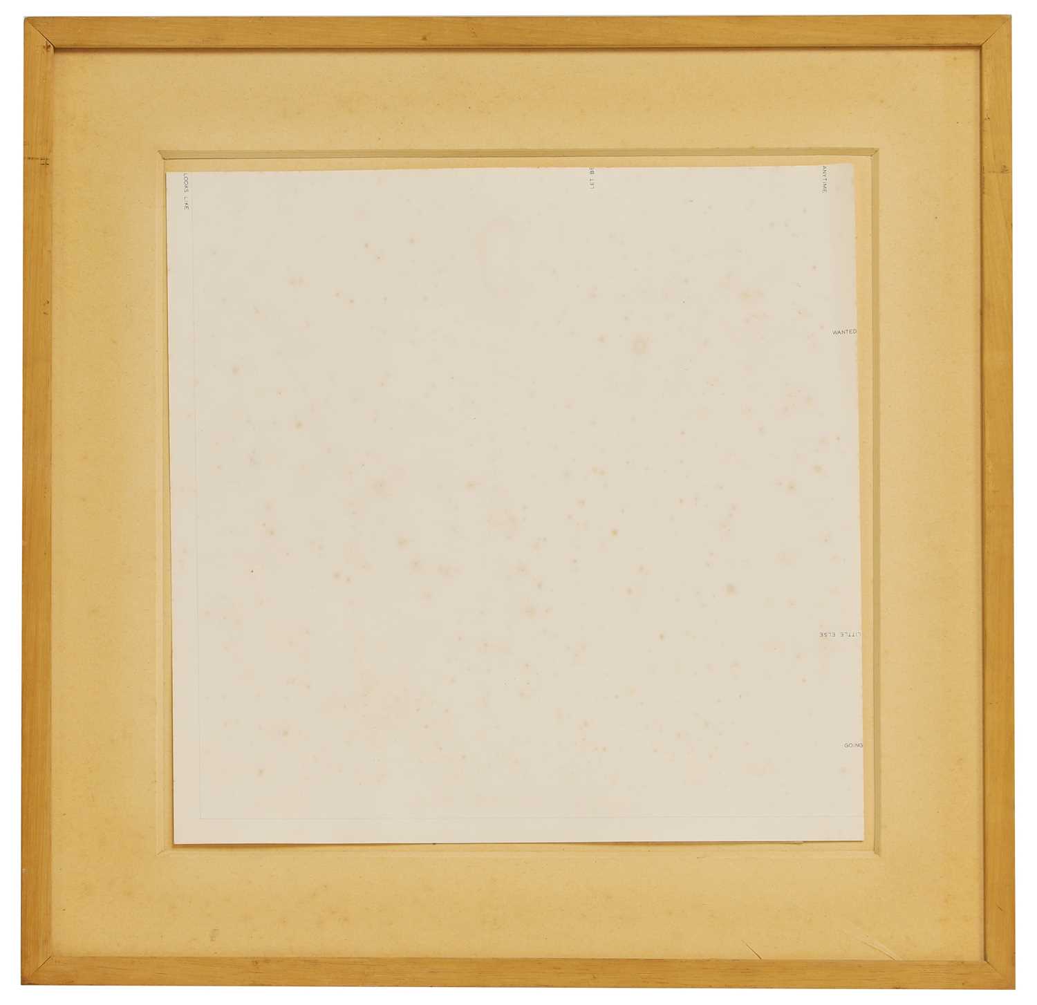 Lot 368 - Robert Barry (American, b.1936)