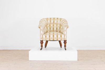 Lot 562 - A late Victorian tub chair in the manner of Howard and Sons