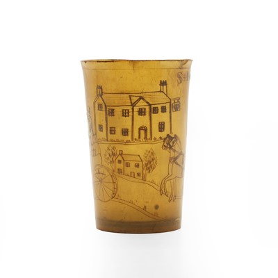 Lot 66 - A horn beaker
