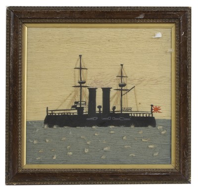 Lot 294 - A woolwork picture