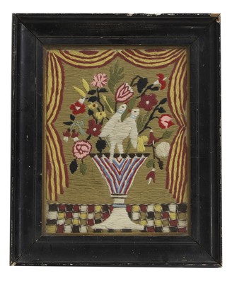 Lot 293 - A Victorian woolwork picture
