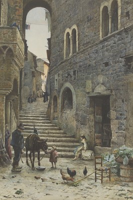 Lot 211 - Ettore Roesler Franz (Italian, 1845-1907)