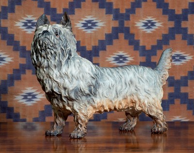 Lot 526 - A Royal Worcester porcelain Highland Terrier