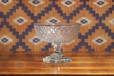 Lot 558 - A Continental cut glass pedestal bowl