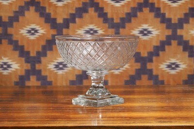 Lot 558 - A Continental cut glass pedestal bowl