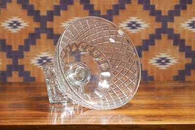 Lot 558 - A Continental cut glass pedestal bowl