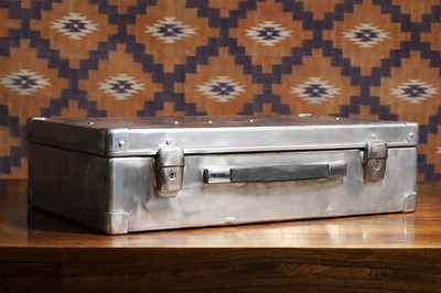 Lot 637 - A Vintage aluminium aviation case