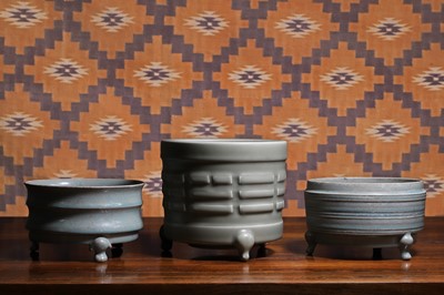 Lot 726 - A Chinese Celadon glazed Censor